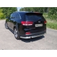 Защита задняя овальные уголки 75х42 мм ТСС для Kia Sorento Prime 2015-2017
