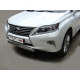 Защита передняя овальная 75х42 мм ТСС для Lexus RX-350 2012-2021