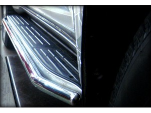 Пороги (обвод штатного порога, в торец порога) d-43  для Toyota Land Cruiser Prado 150 STYLE 2019 – н.в. LCPR19_2.1S